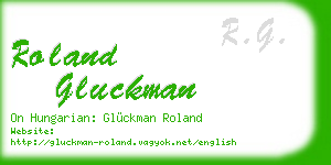 roland gluckman business card